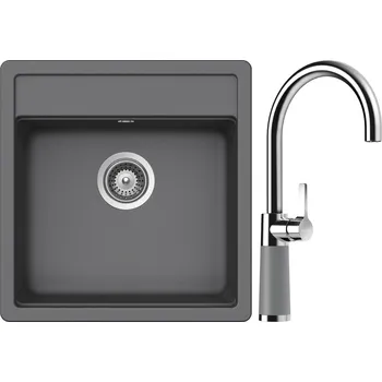 Granitový dřez Set Schock S23-8 (dřez Nemo N-100S Croma + baterie SC-520 Croma)