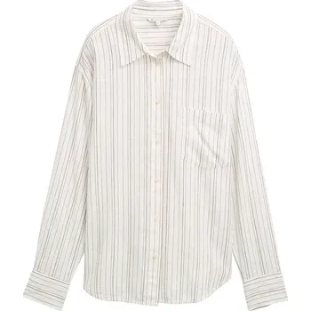 Dámská košile Košile TOM TAILOR Denim Creme/ Oliv 6331541 XS