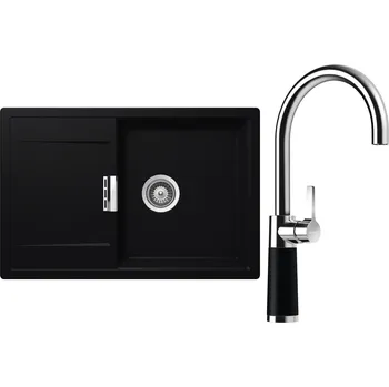 Granitový dřez Set Schock S6-6 (dřez Mono D-100 Puro + baterie SC-520 Puro)