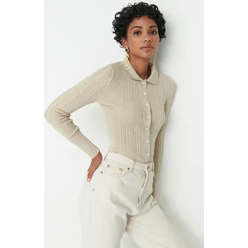 Dámský svetr trendyol Creme 2324835 L