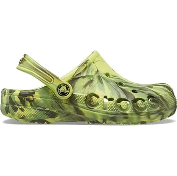 Dívčí pantofle Crocs Gelb/ Grün/ Khaki 3977593 19.5