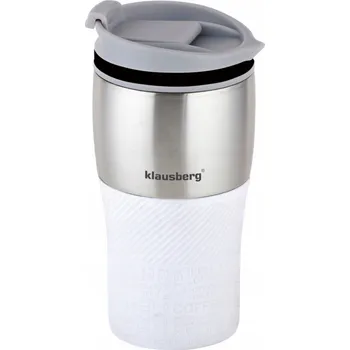 Termoska TERMOHRNEK TERMOSKA S NÁUSTKEM 320 ML SILIKONOVÝ Protiskluzový BÍLÝ