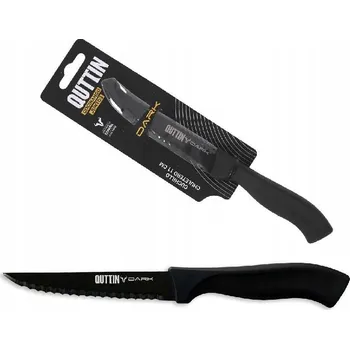 QUTTIN Dark univerzální zoubkovaný nůž 11 cm