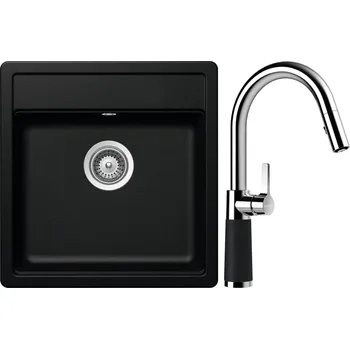 Kuchyňský dřez Set Schock S10-7 (dřez Mono N-100S Magma + baterie SC-520.120 Magma)