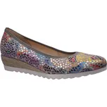 Vycházková obuv-lodičky, Gabor, šíře G, šedá+kytky: 28,2 42,5 (30684-30822)