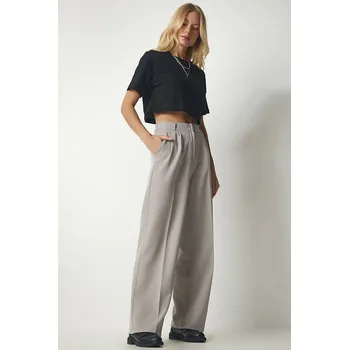 Dámské kalhoty Happiness Istanbul Grau 457555 36