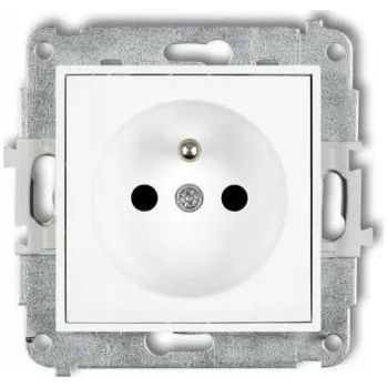 Elektrická zásuvka Elektrická Zásuvka Karlik bílá
