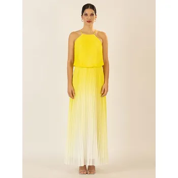 Dámské šaty Šaty APART Gelb/ Weiß 4176431 34