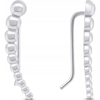 Náušnice Brilio Silver Minimalistické podlouhlé stříbrné náušnice EA80W