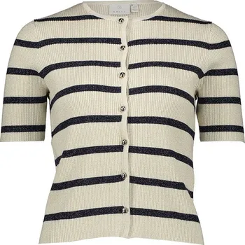 Dámský svetr Kaffe Creme/ Schwarz 6175899 S