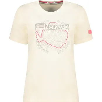 Dámské tričko Tričko Geographical Norway Creme 647838 S