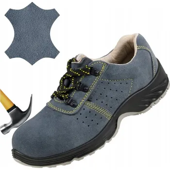 Pracovní obuv Pracovní boty Specto kožené polobotky s ocelovou špičkou S1, velikost 39