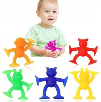 Hračka pro nejmenší Hračka do vany s přísavkou TPR Plastová stavebnice do vany WV