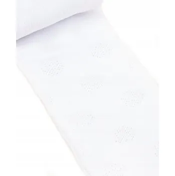 Dětské punčocháče YOCLUB bílé bavlna velikost 128