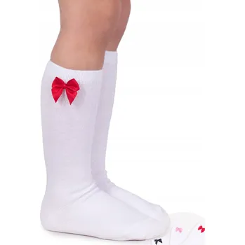 Ponožky podkolenky pro dívky s mašličkou 3 ks 35-38 YOCLUB