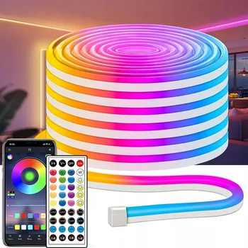 LED páska BAREVNÝ VODĚODOLNÝ LED PÁSEK RGB + DÁLKOVÝ OVLADAČ LED PÁSKA 72 LED/M IP65 10M