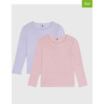 Dívčí tričko Tričko PETIT BATEAU Lila/ Rosa 4778837 92