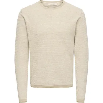 Pánský svetr Svetr ONLY & SONS Beige 1130459 L