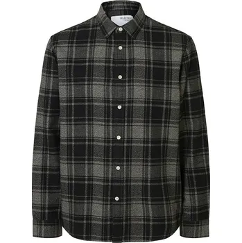 Pánská košile Košile SELECTED HOMME Grau/ Schwarz 7316932 XL