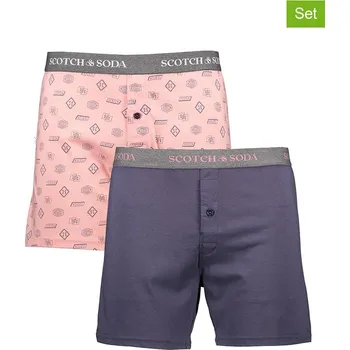 Boxerky Boxerky Scotch & Soda Rosa/ Dunkelblau 403464 S