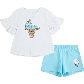 Dívčí tričko Tričko Converse Weiß/ Hellblau 579246 110