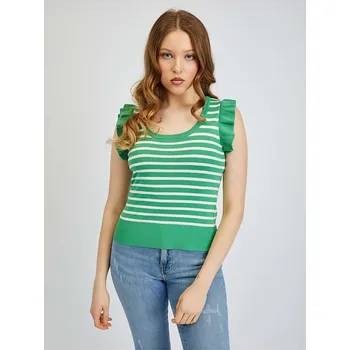 Dámské tričko Tričko orsay Grün/ Weiß 6010938 M