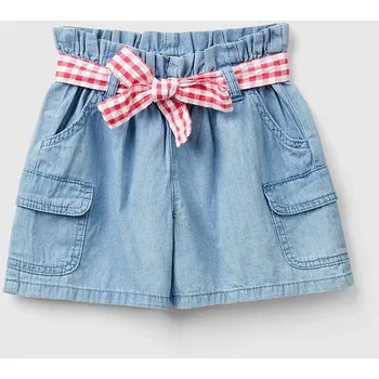 Dívčí kraťasy Benetton Hellblau 3185863 82