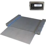 Nerezová nájezdová váha LESAK 4TU1010NRWS, 300kg/100g, 1000x1000mm + nájezd + ověření