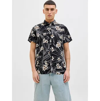 Pánská košile Košile Jack & Jones Schwarz 2179178 M