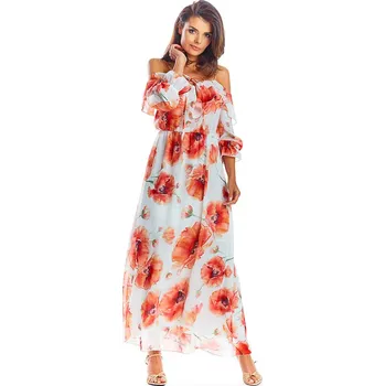 Dámské šaty Šaty Awama Rot/ Weiß 9046087 L