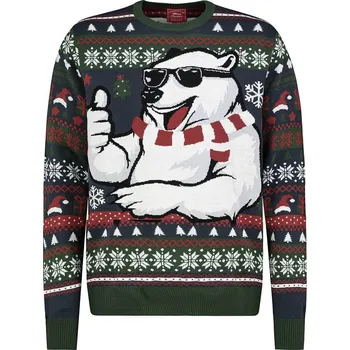 Pánský svetr Svetr Sublevel Dunkelgrün 6973091 M