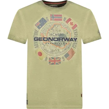 Pánské tričko Tričko Geographical Norway Khaki 6559058 S