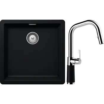 Kuchyňský dřez Set Schock S11-9 (dřez Greenwich N-100 Puro + baterie SC-530.120 Puro)