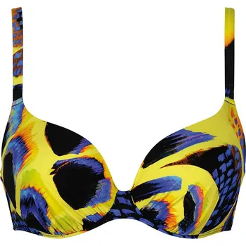 Dámské oblečení Plavky Naturana Gelb/ Blau 6155908 40B-Cup