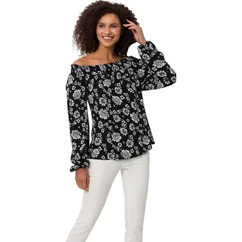 Dámské tričko Heine Schwarz/ Weiß 3900330 46