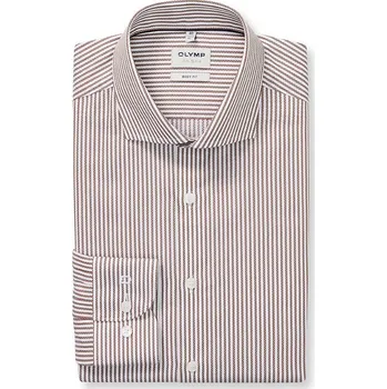 Pánská košile Košile OLYMP Hellbraun/ Weiß 7780988 39