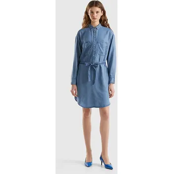 Dámské šaty Šaty Benetton Blau 9209829 XS