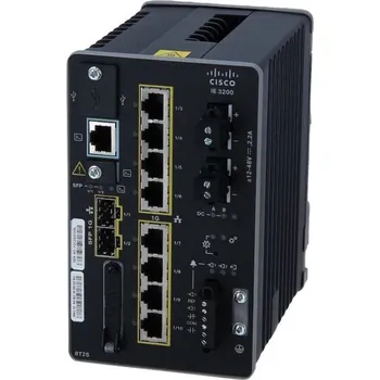 Switch Cisco IE-3200-8T2S-E Switch, průmyslový, 8× 10/100/1000 RJ-45, 2× 1G SFP, řízený IE-3200-8T2S-E
