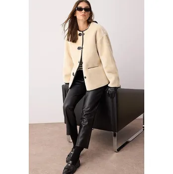 Dámská vesta Bunda trendyol Beige 6491749 L