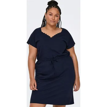 Dámské šaty Šaty ONLY Carmakoma Dunkelblau 128381 46/48