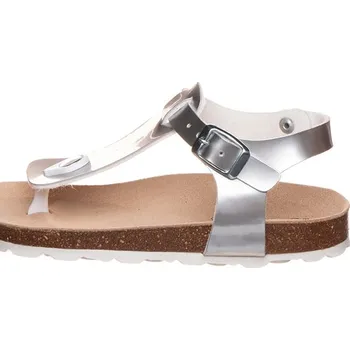 Dívčí sandály BIO PINGÜIN Silber 8287046 34