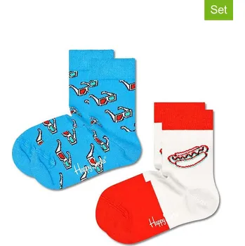 Happy Socks Hellblau/ Weiß/ Rot 667292 28