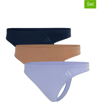 Dámské spodní prádlo Kalhotky adidas Hellblau/ Hellbraun/ Schwarz 6179899 L