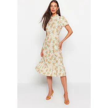 Dámské šaty Šaty trendyol Creme/ Orange/ Grün 6291018 38