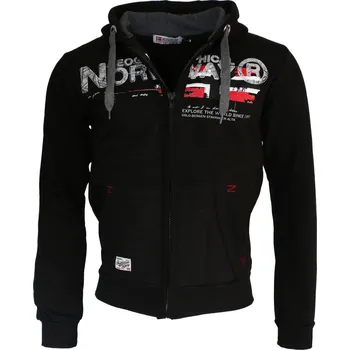 Pánská mikina GEOGRAPHICAL NORWAY mikina pánská GISLAND MEN 100 černá 6XL