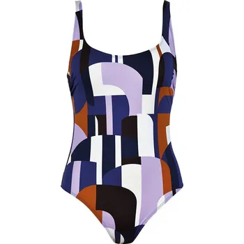 Dámské oblečení Plavky Naturana Dunkelblau/ Lila/ Weiß 8033240 42C-Cup