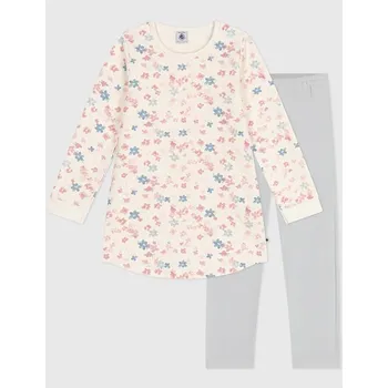 Dívčí šaty PETIT BATEAU Creme/ Grau 6329434 128