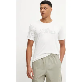 Pánské tričko Sportovní tričko Jack Wolfskin Peak Graphic A63269 béžová 01X, vel. L