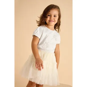 Oblečení a móda Dětské tričko Mayoral 3001.6A.Mini.PPYA béžová 01X, vel. 116