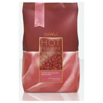 Přípravek na depilaci a epilaci Italwax Filmwax - zrnka vosku 500g růže